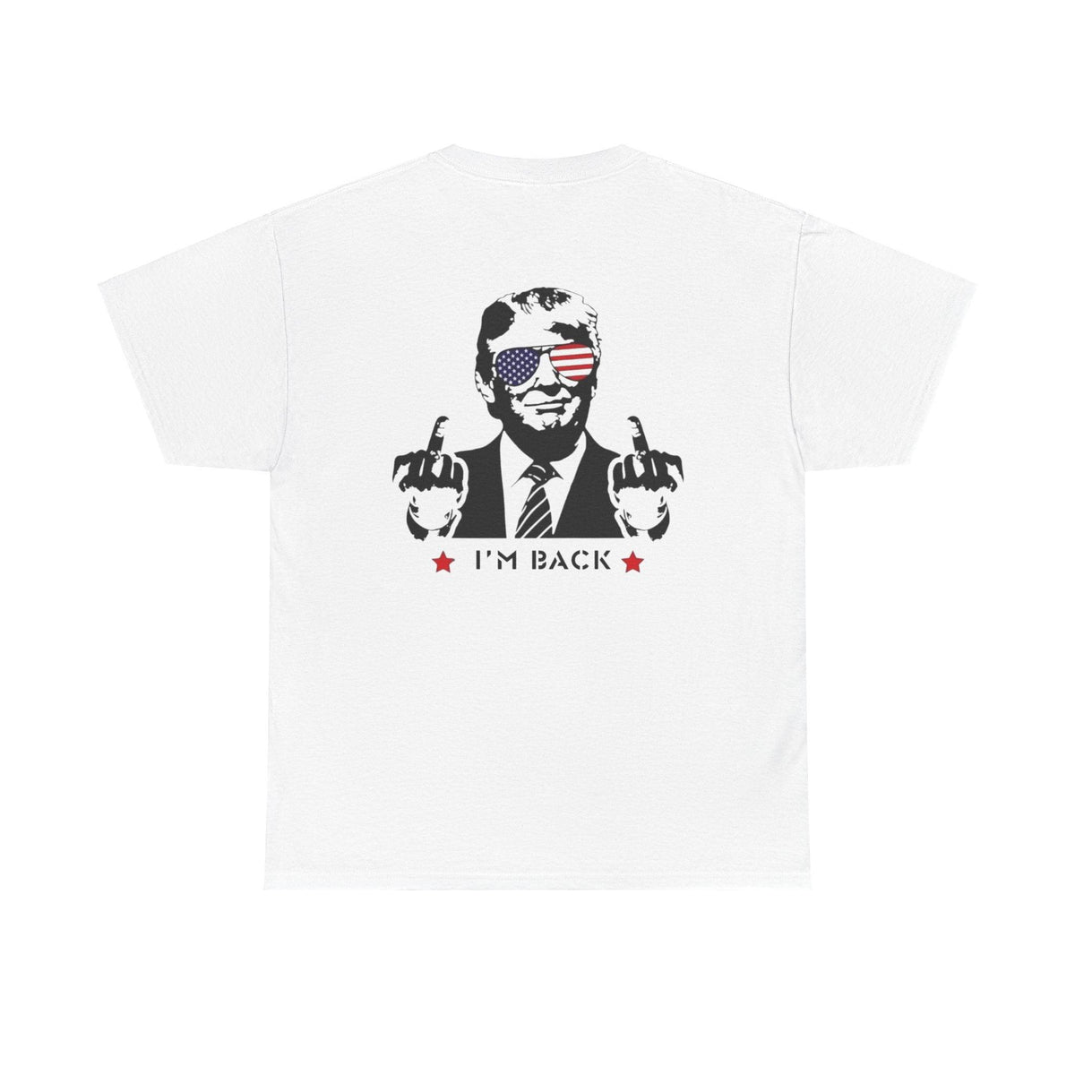 Trump 2024 – I'm Back" Parody T-Shirt with Bold Statement – Edgy Political Satire Tee