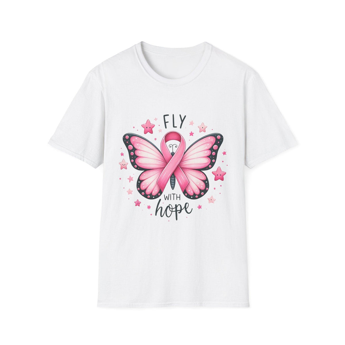 Fly with Hope Pink Ribbon Shirt – Breast Cancer Awareness Design