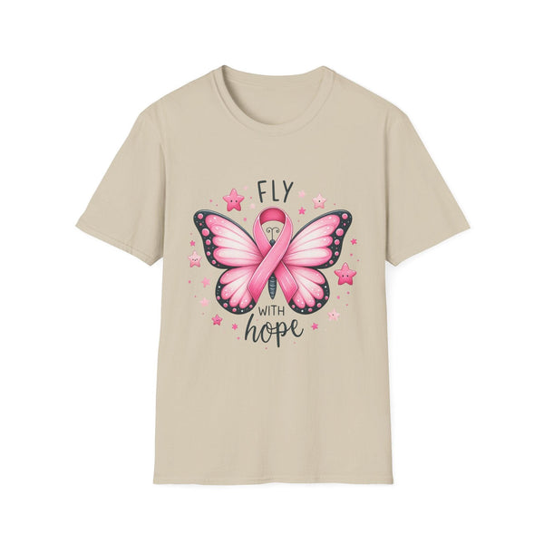 Fly with Hope Pink Ribbon Shirt – Breast Cancer Awareness Design