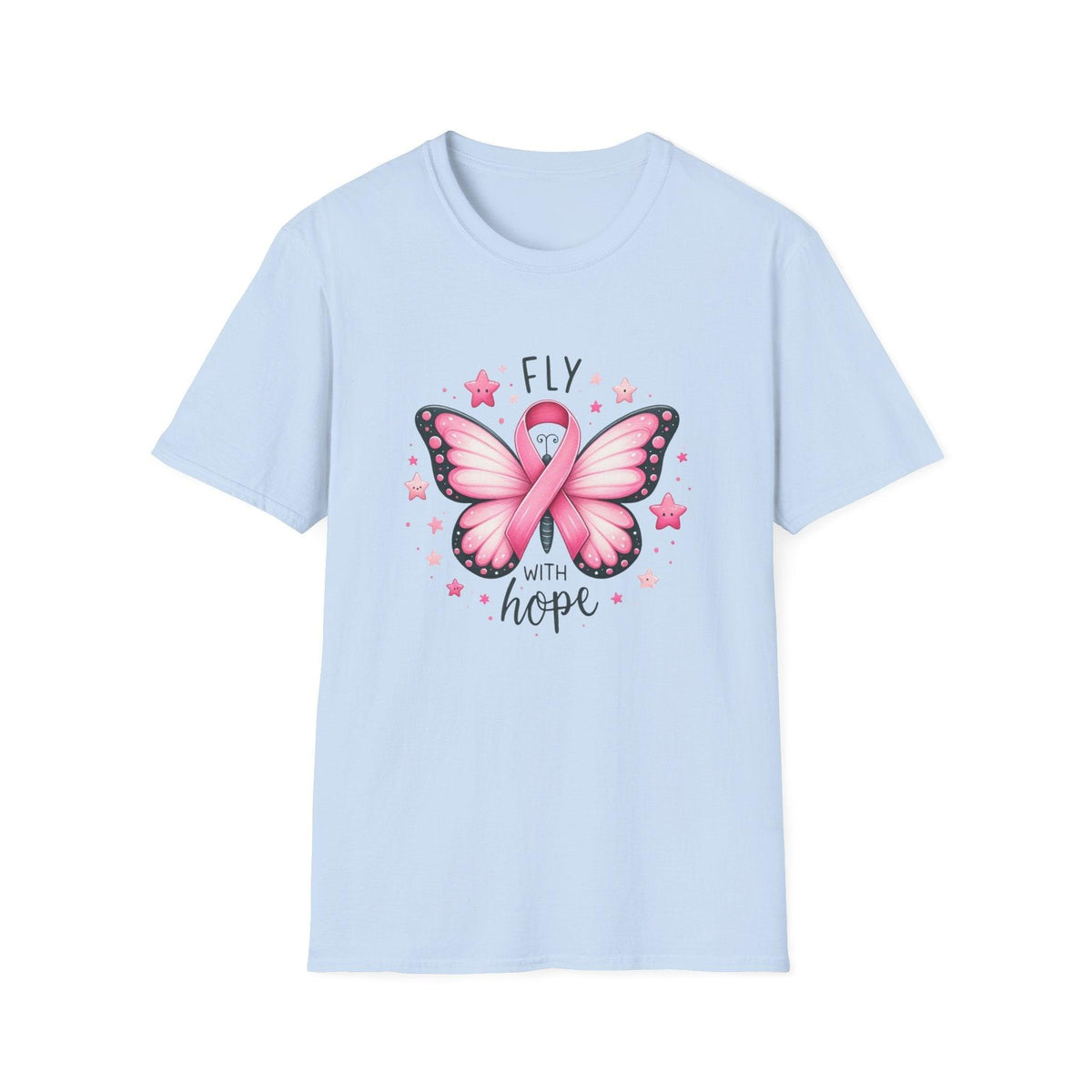 Fly with Hope Pink Ribbon Shirt – Breast Cancer Awareness Design