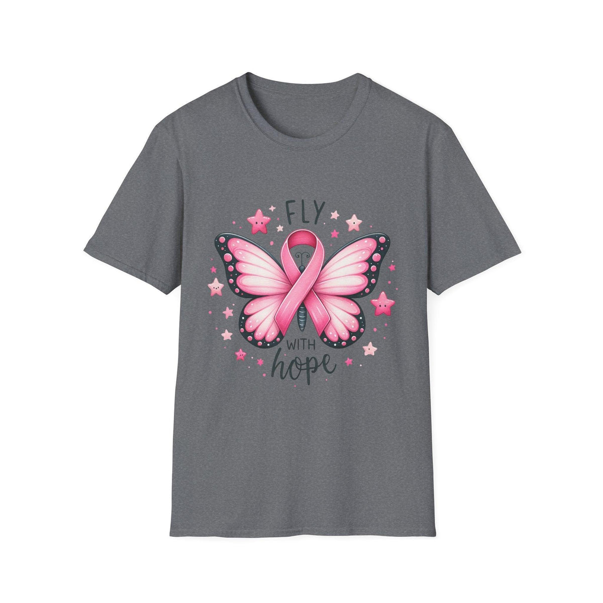 Fly with Hope Pink Ribbon Shirt – Breast Cancer Awareness Design