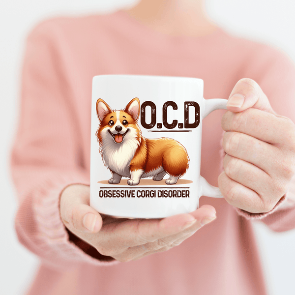 Funny Corgi Mug - "Obsessive Corgi Disorder (O.C.D.)" Gift for Dog Lovers