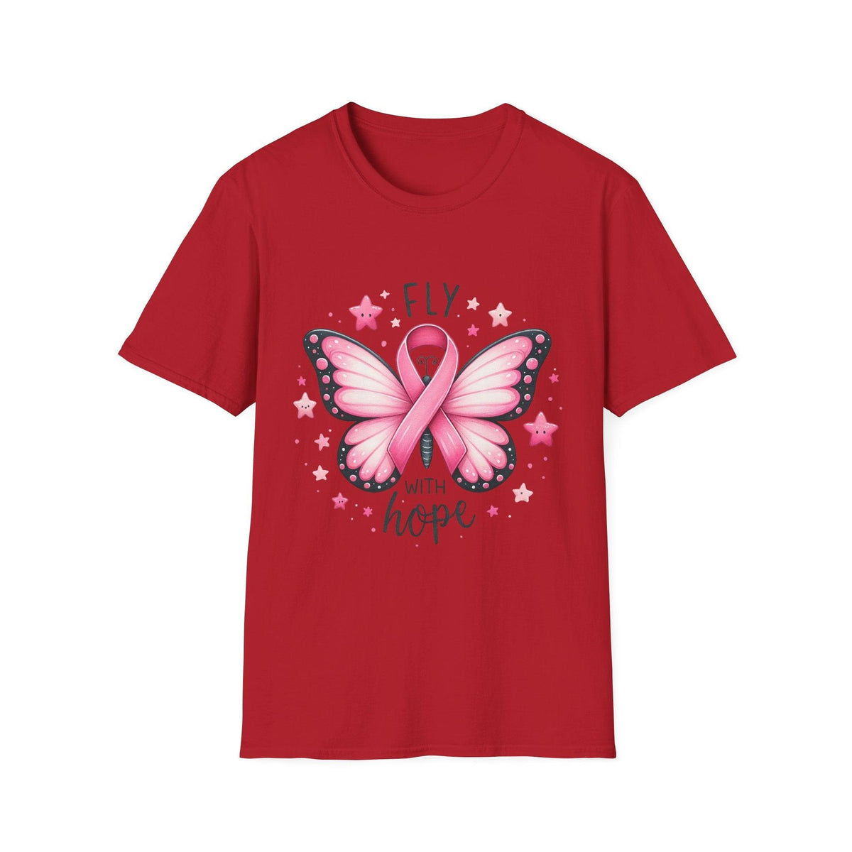 Fly with Hope Pink Ribbon Shirt – Breast Cancer Awareness Design