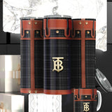 high-end fashion | plaid drinkware 