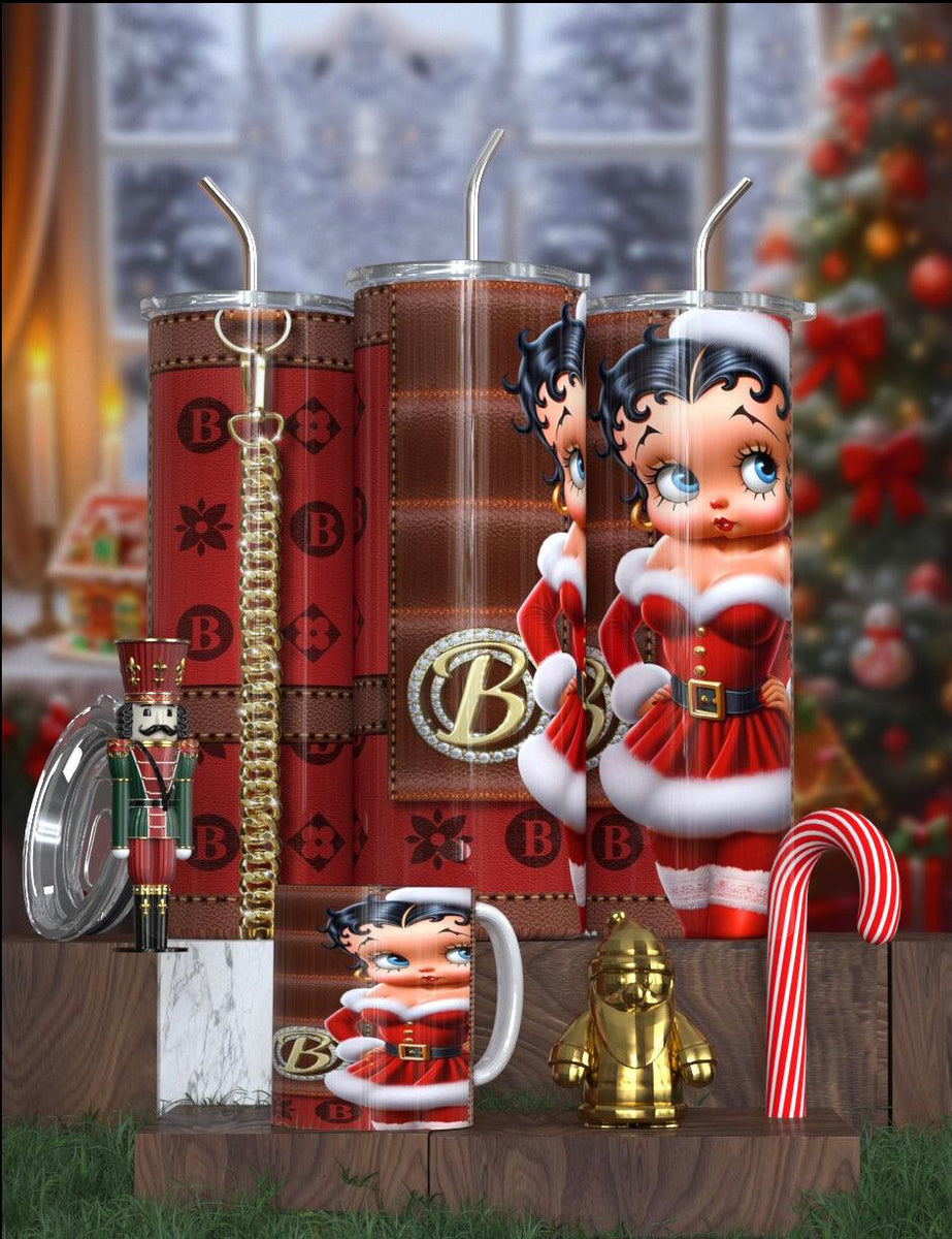 Betty Boop Designer Christmas Tumbler Collection – Featuring Balmain, Gucci, Dior & More