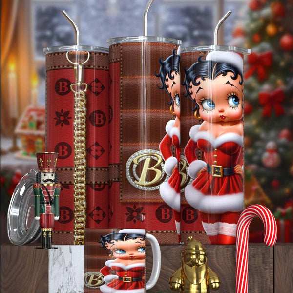 Betty Boop Designer Christmas Tumbler Collection – Featuring Balmain, Gucci, Dior & More