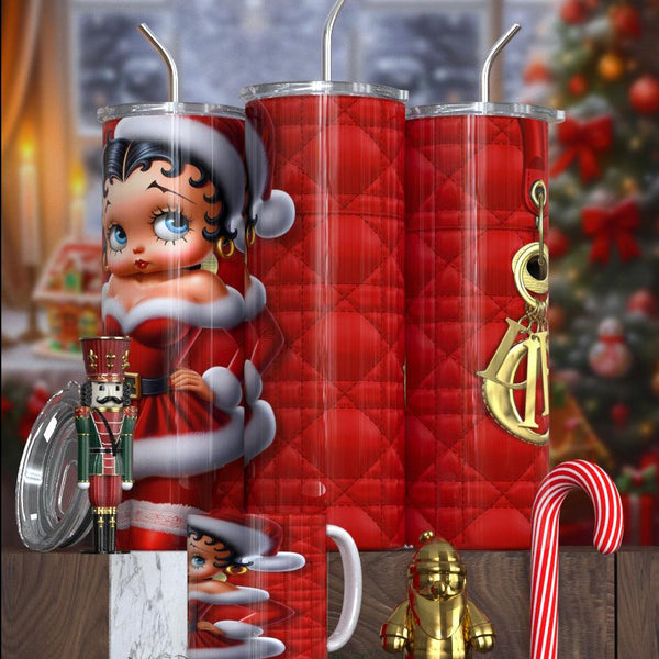 Betty Boop Designer Christmas Tumbler Collection – Featuring Balmain, Gucci, Dior & More