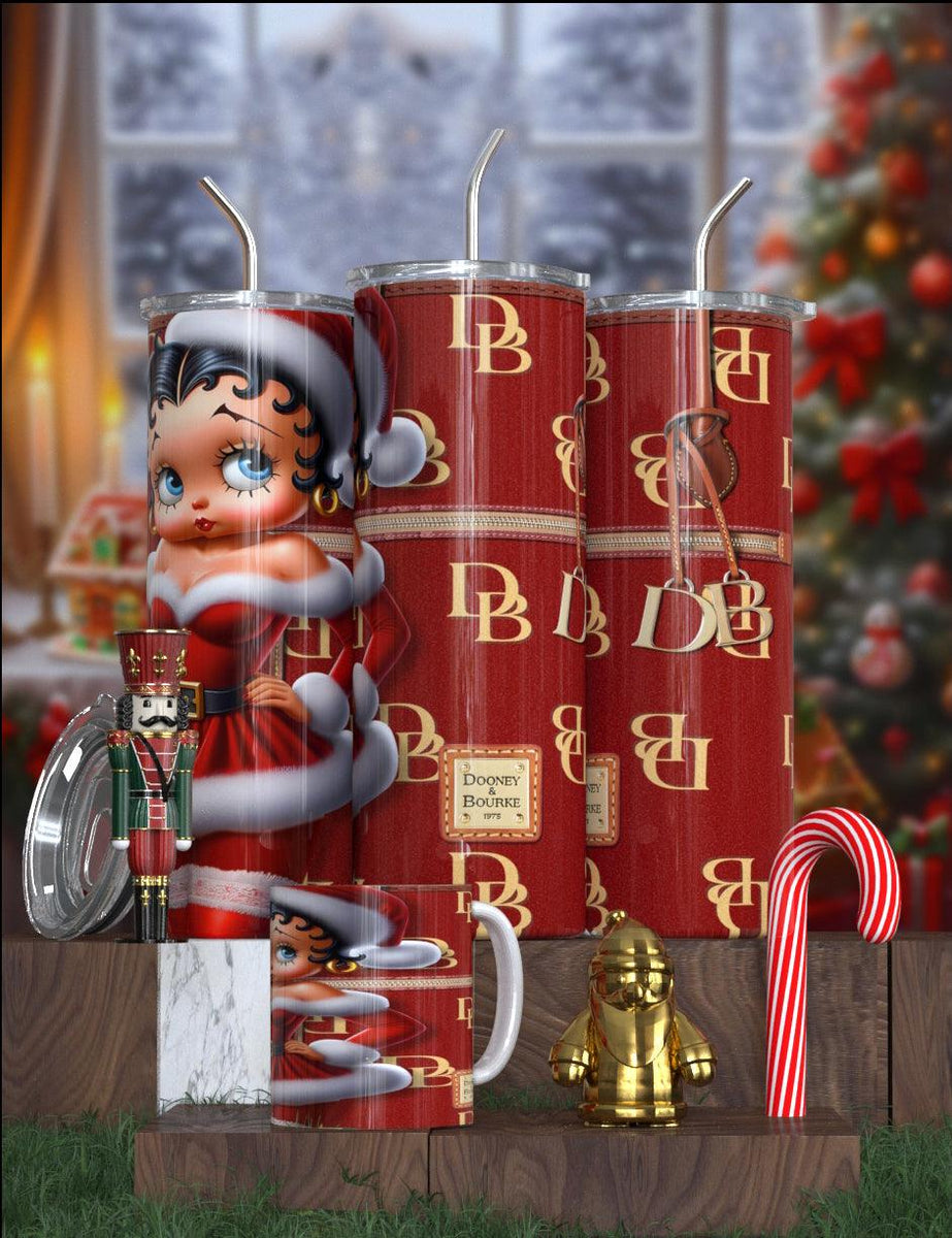 Betty Boop Designer Christmas Tumbler Collection – Featuring Balmain, Gucci, Dior & More