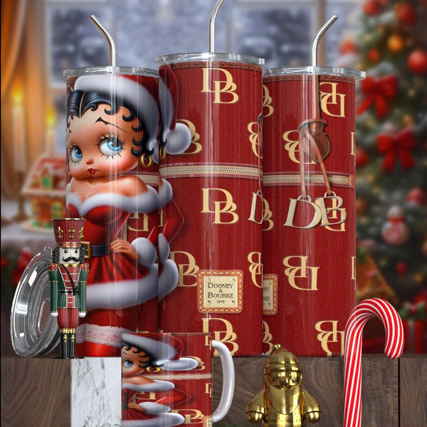 Betty Boop Designer Christmas Tumbler Collection – Featuring Balmain, Gucci, Dior & More