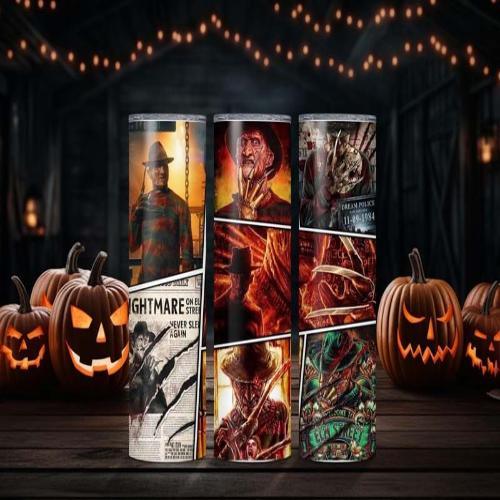 freddy krueger sublimation tumbler | horror movie inspired coffee mug