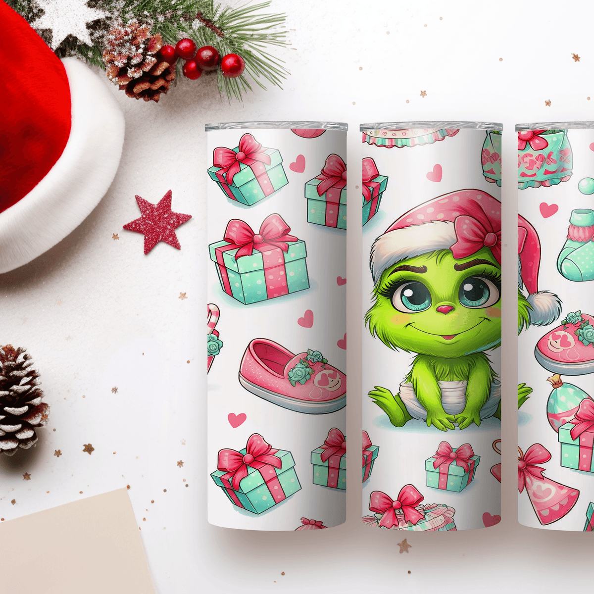 baby grinch tumbler