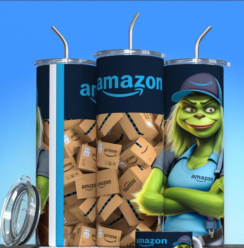 Grinch Amazon Prime Sublimation Tumbler