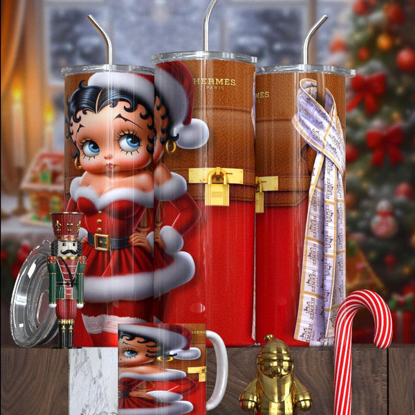 Betty Boop Designer Christmas Tumbler Collection – Featuring Balmain, Gucci, Dior & More