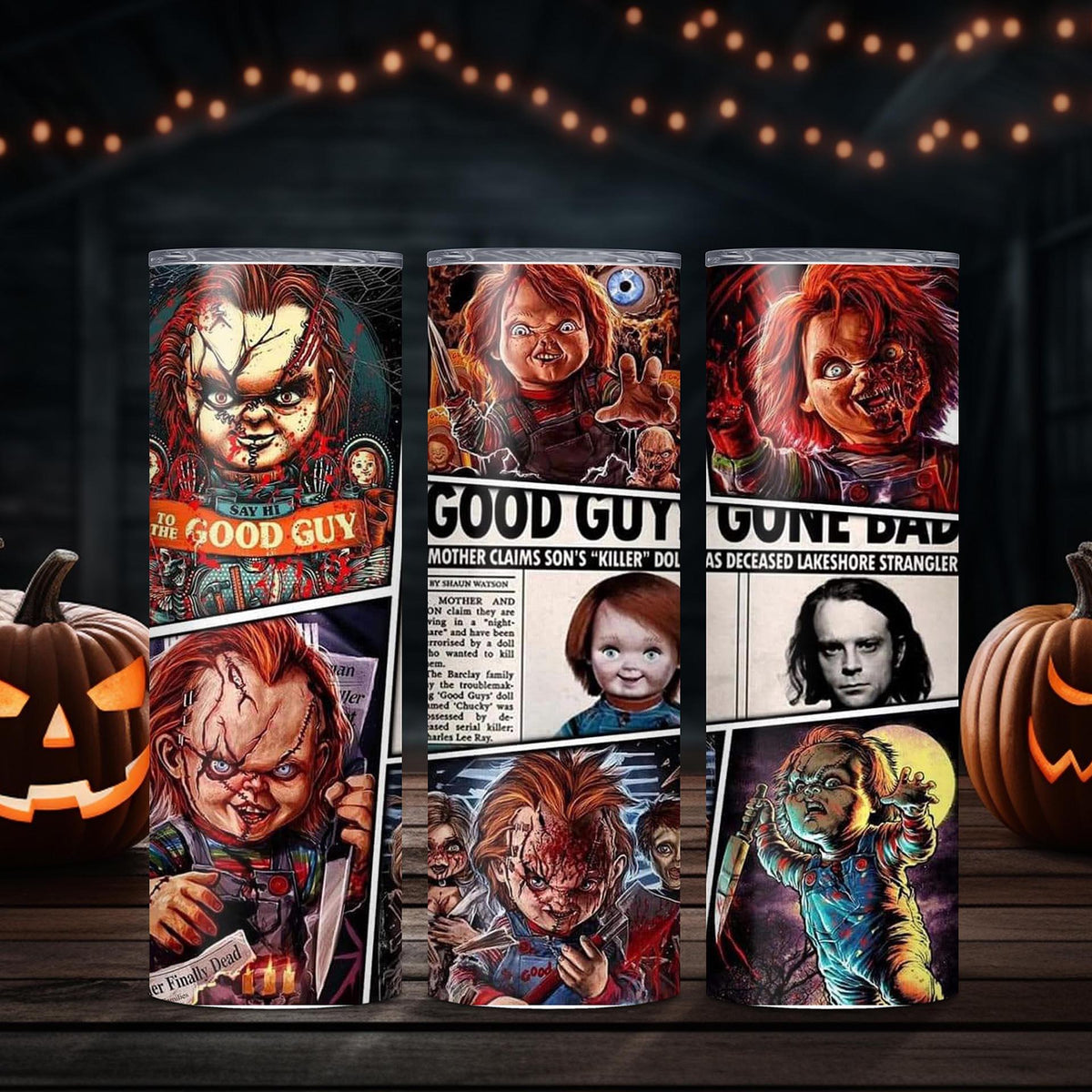 Sip with a Sinister Smile: Chucky Good Guy Sublimation Tumbler