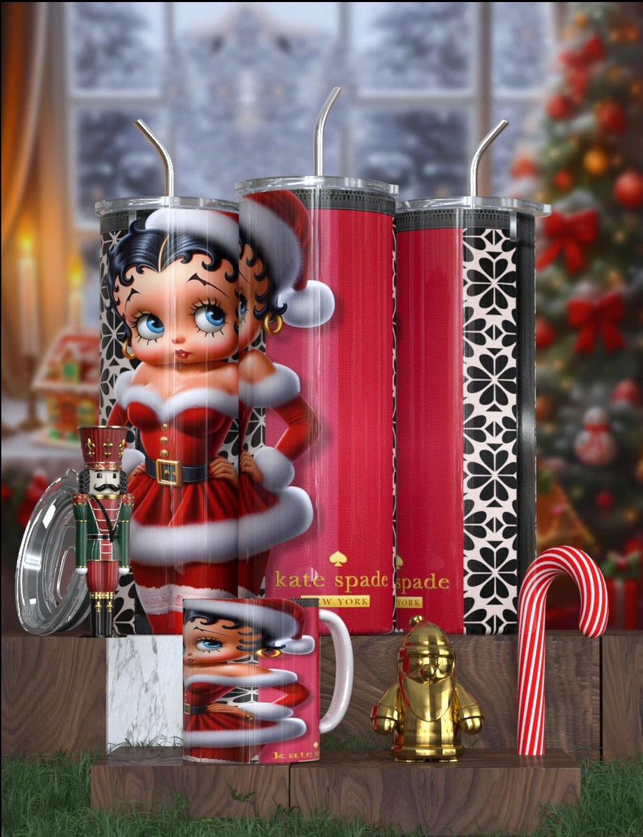 Betty Boop Designer Christmas Tumbler Collection – Featuring Balmain, Gucci, Dior & More