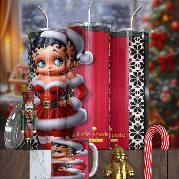 Betty Boop Designer Christmas Tumbler Collection – Featuring Balmain, Gucci, Dior & More