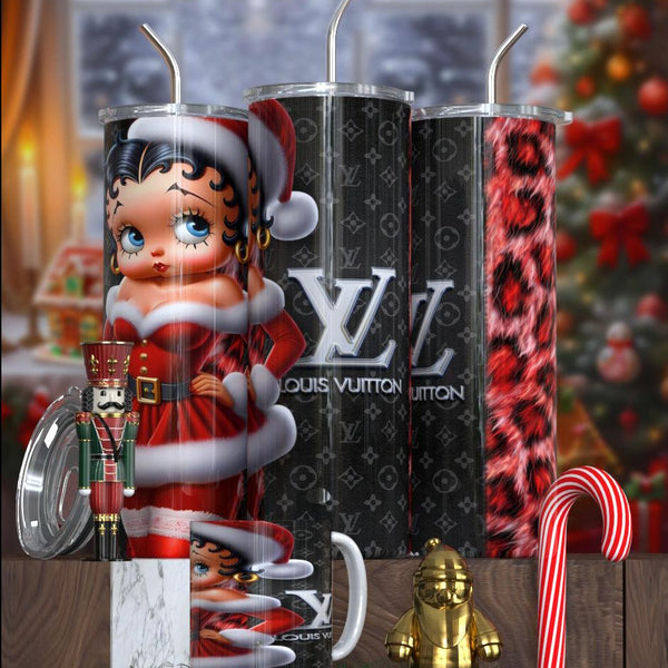 Betty Boop Designer Christmas Tumbler Collection – Featuring Balmain, Gucci, Dior & More