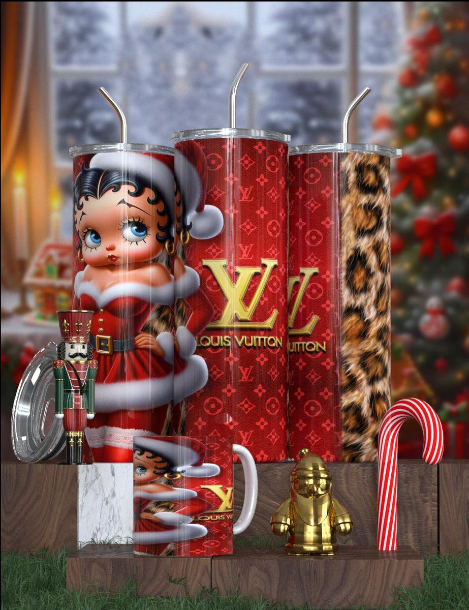 Betty Boop Designer Christmas Tumbler Collection – Featuring Balmain, Gucci, Dior & More