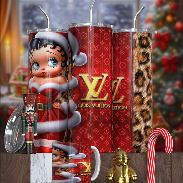 Betty Boop Designer Christmas Tumbler Collection – Featuring Balmain, Gucci, Dior & More