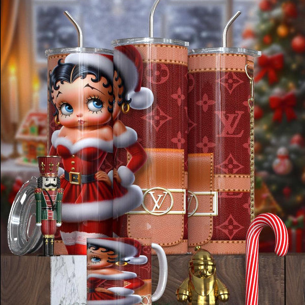 Betty Boop Designer Christmas Tumbler Collection – Featuring Balmain, Gucci, Dior & More