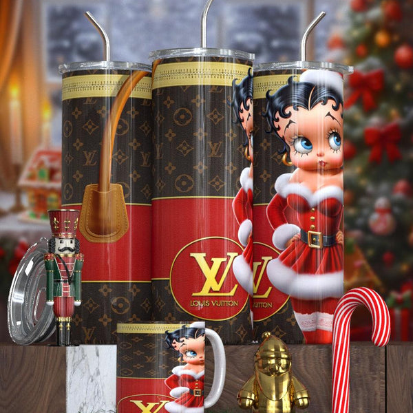 Betty Boop Designer Christmas Tumbler Collection – Featuring Balmain, Gucci, Dior & More