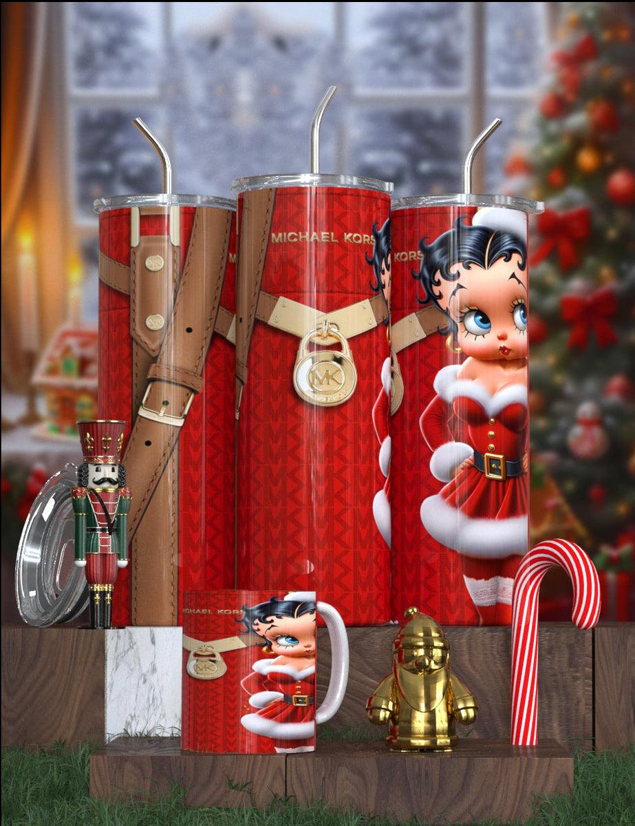 Betty Boop Designer Christmas Tumbler Collection – Featuring Balmain, Gucci, Dior & More