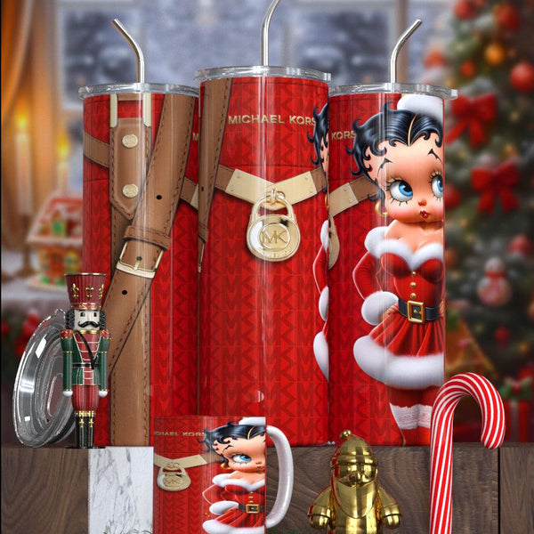 Betty Boop Designer Christmas Tumbler Collection – Featuring Balmain, Gucci, Dior & More