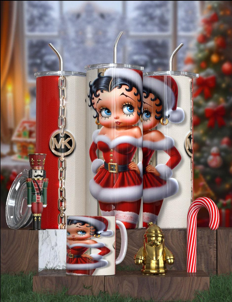 Betty Boop Designer Christmas Tumbler Collection – Featuring Balmain, Gucci, Dior & More