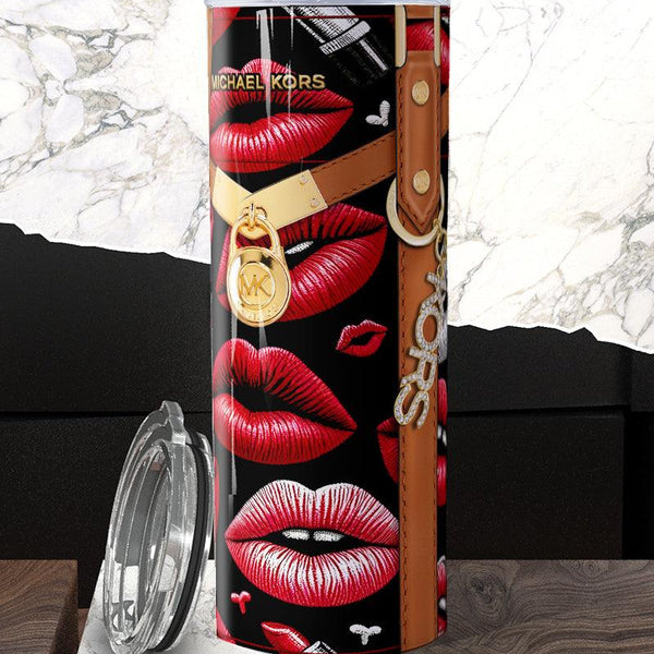 Michael Kors Bag with Lips Sublimation Tumbler – Chic & Stylish Hydration