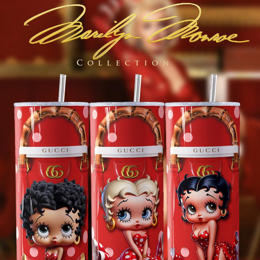 Marilyn Monroe Meets Betty Boop Sublimation Tumbler