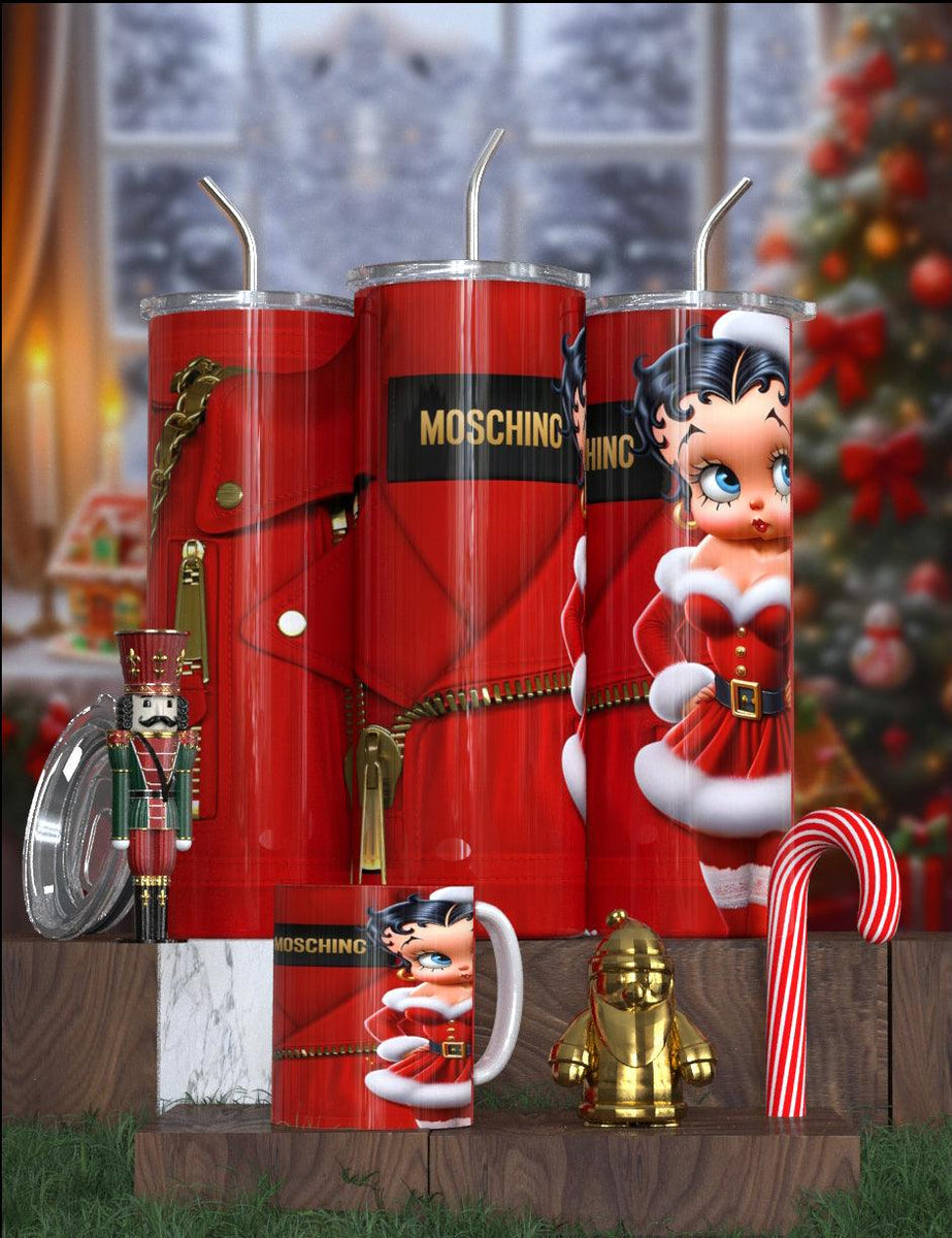 Betty Boop Designer Christmas Tumbler Collection – Featuring Balmain, Gucci, Dior & More