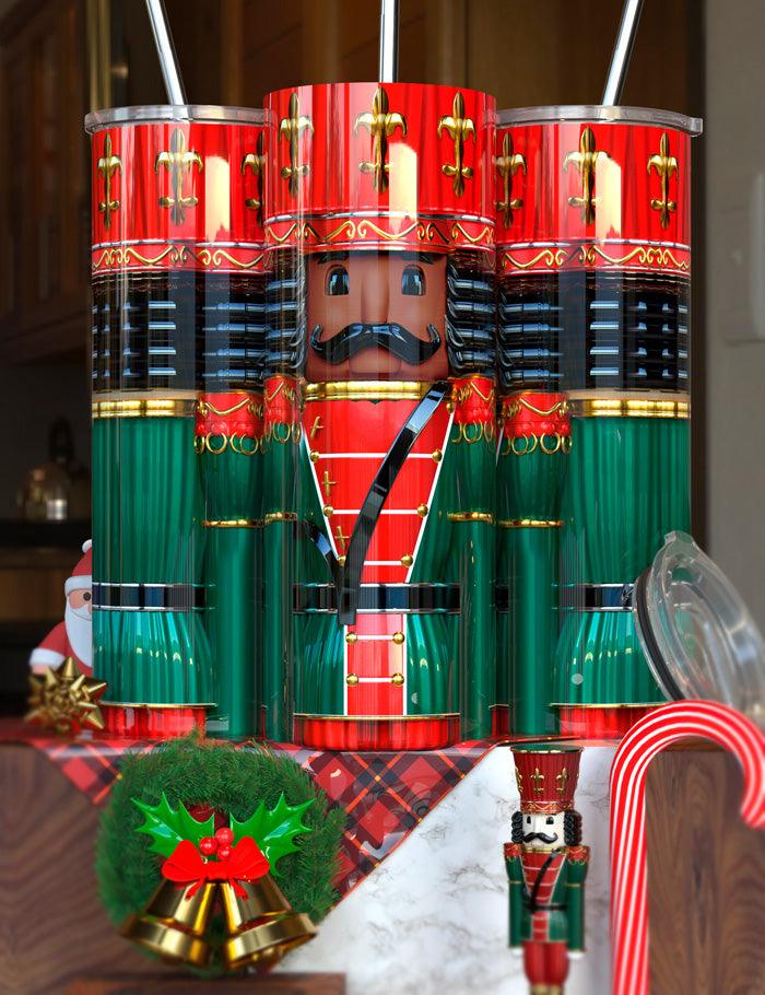 Nutcracker Sublimation Tumbler – Festive Holiday Drinkware