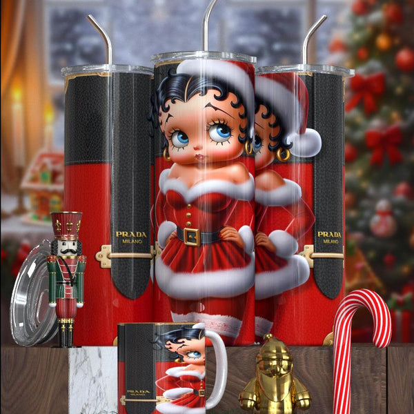 Betty Boop Designer Christmas Tumbler Collection – Featuring Balmain, Gucci, Dior & More