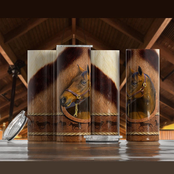 Horse Lover’s Sublimation Tumbler – Majestic & Elegant Design