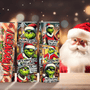 My Day, I'm Booked" Grinch Schedule Tumbler - Funny Holiday Drinkware